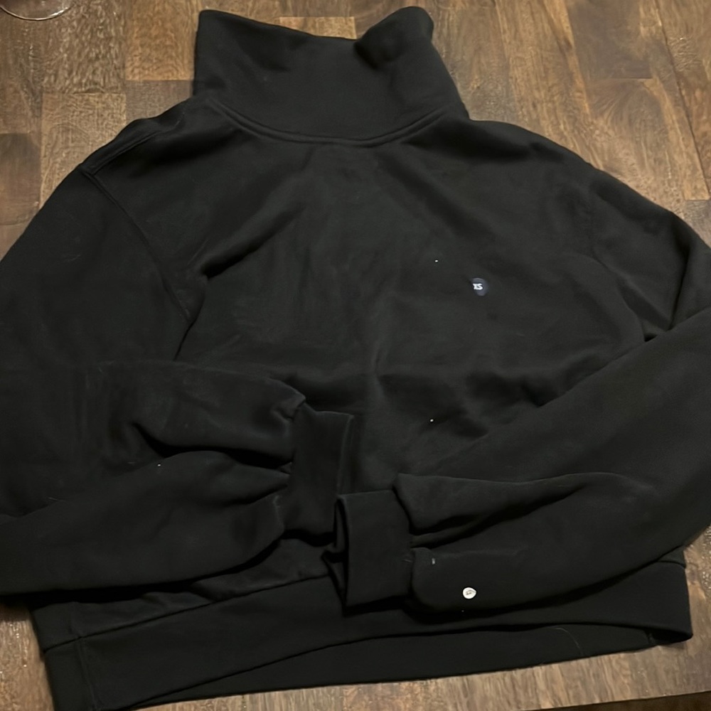 Abercrombie Black Sweatshirt Turtleneck XS womens